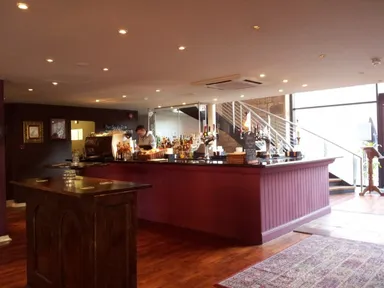 The downstairs bar, or "Beer Street."