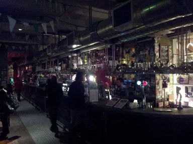 The bar area. It's hard to tell what's going on with the art in this image.