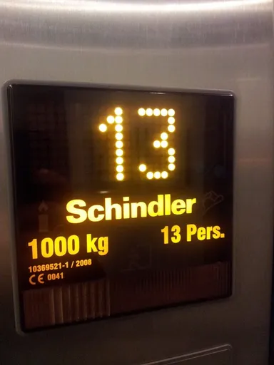Just take Schindler's lift up to thirteen.