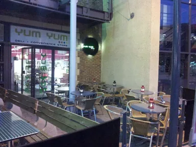 If it wasn't so cold, we'd have sat in this pretty little garden at the front.