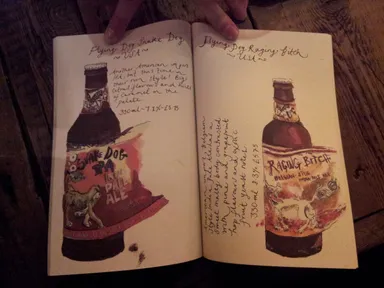 Part of the beautiful Beer Almanac. Mmm, Flying Dog.