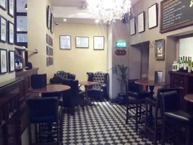 This is the drinking lounge. The rest of the pub is dining area.