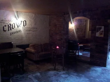 The vibe downstairs is quite different from upstairs.