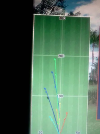 Our final score card. See that green one at almost 200 yards? That was all me.