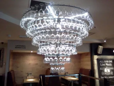 We want to see one made of pint glasses next!