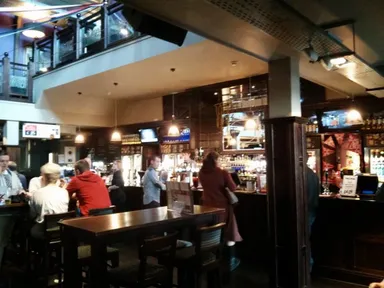 The bar area. Yeah.
