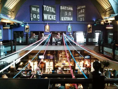 The view of the bar from the mezzanine is quite pretty.