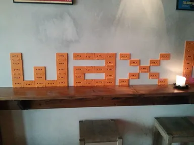 In case you don't remember the name of the bar, these cassettes have it spelled out.