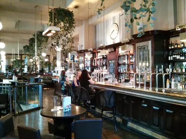 It's a really long bar. Shame all the taps are the same.