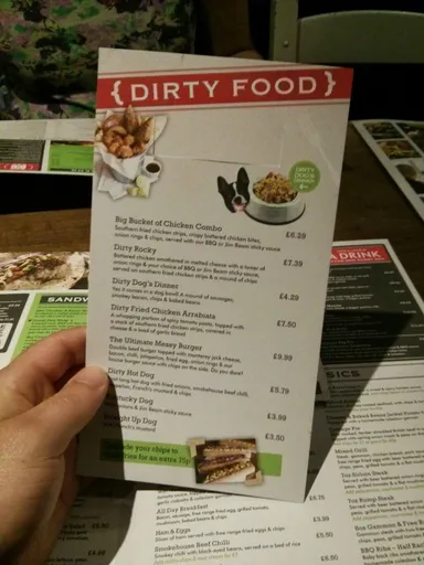 Yes, they serve food in a dog bowl. Why this is appealing, we are not sure.