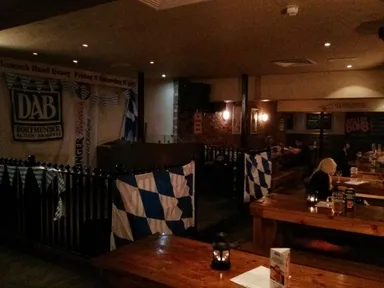 Bavarian flags everywhwere. Funny, but I don't see any Bavarians.
