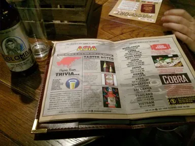 Pages from the "beer passport". It's all a little bit weird.