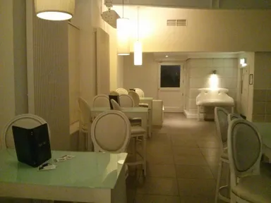 And the room is very white.