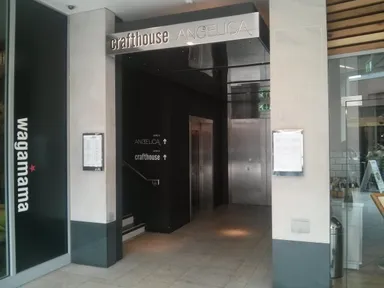 Access Angelica from this lift on the top floor of Trinity.