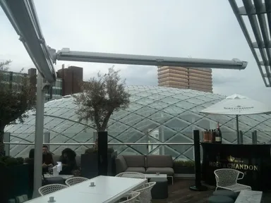 Another nice view of Trinity's impressive glass roof.