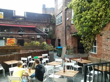 It's a beer garden. Yay.