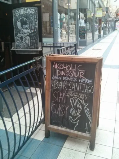 Today's blackboard.