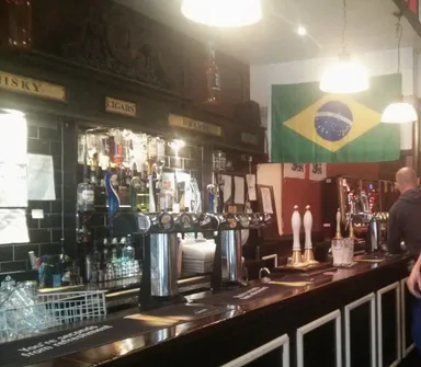 The bar. With people cropped out for their privacy.