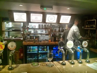 Sneaky picture of the beer fridge.