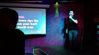 Obligatory photo of me singing. Emily took about a hundred photos.
