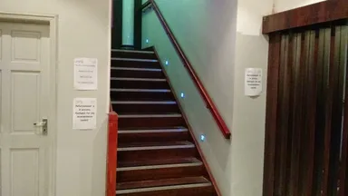 Still some work to do in the lobby.