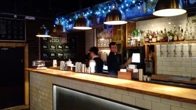 You'll see some kegs and casks behind the bar. Who cares which is which?