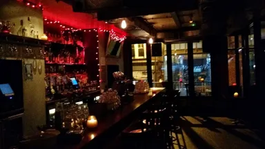 The bar area. It's about as visible in real life.