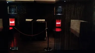 One of the VIP booths. For the celebrities and some of Leeds's most glamorous socialites.