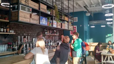The bar area. Almost too much choice!