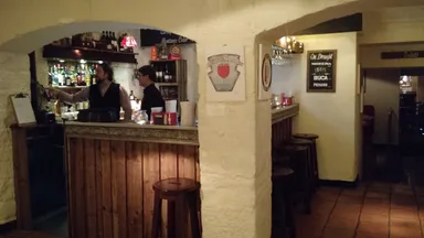 The bar. It's in a basement.