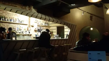 The nicely decked-out bar offers a slew of cocktails and a handful of tasty beers.