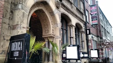 The outside gives a glimpse of the opulence within.