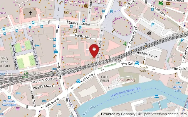 Map showing the location of 48 Call Lane, Leeds LS1 6DT