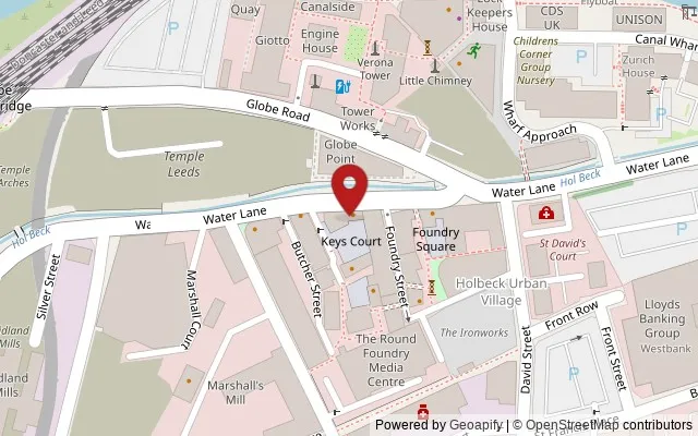 Map showing the location of 107 Water Lane, Leeds LS11 5WD