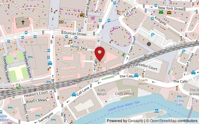 Map showing the location of 37 Call Lane, Leeds LS1 6DT