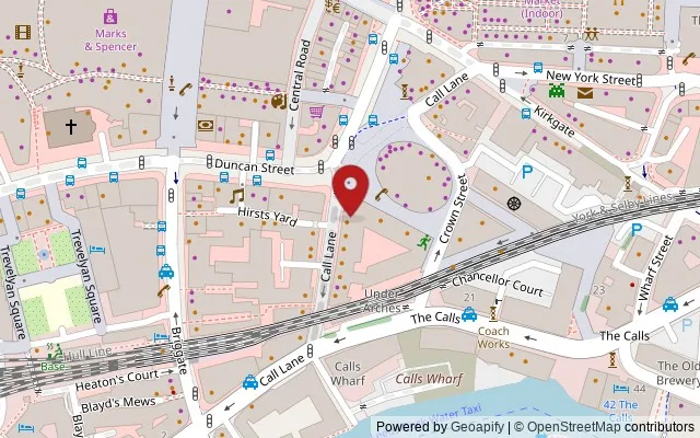 Map showing the location of 29 Call Lane, Leeds LS1 7BT