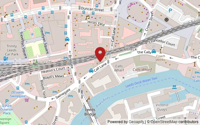 Map showing the location of 52 Call Lane, Leeds LS1 6DT