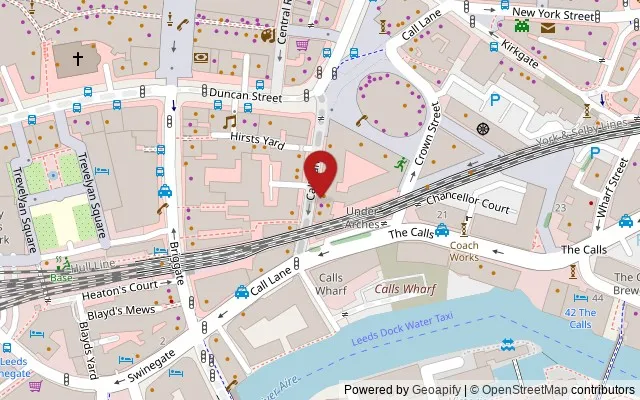 Map showing the location of 39 Call Lane, Leeds LS1 7BT