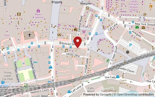 Map showing the location of 22 Duncan Street, Leeds LS1 6DL