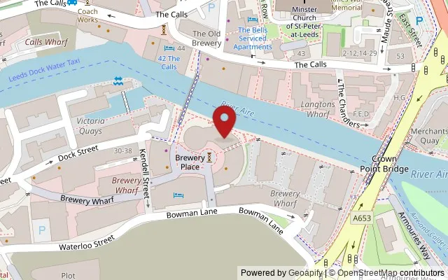 Map showing the location of 4 Brewery Place, Leeds LS10 1NE