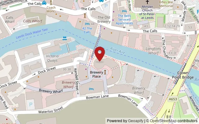 Map showing the location of 3 Brewery Place, Leeds LS10 1NE