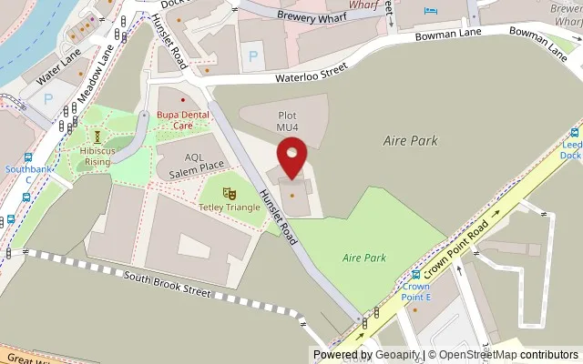 Map showing the location of Hunslet Road, Leeds, LS10 1JQ