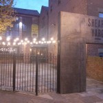 There is a yard at Shears Yard. Maybe there are tables in the summer?